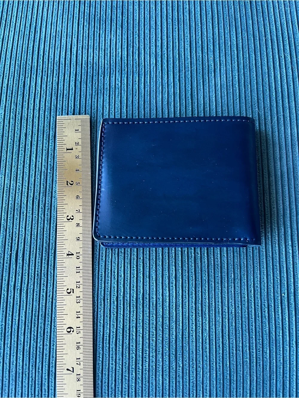 New Ashland Leather Johnny the Fox Wallet Raw Denim Shell Cordovan Blue Genuine